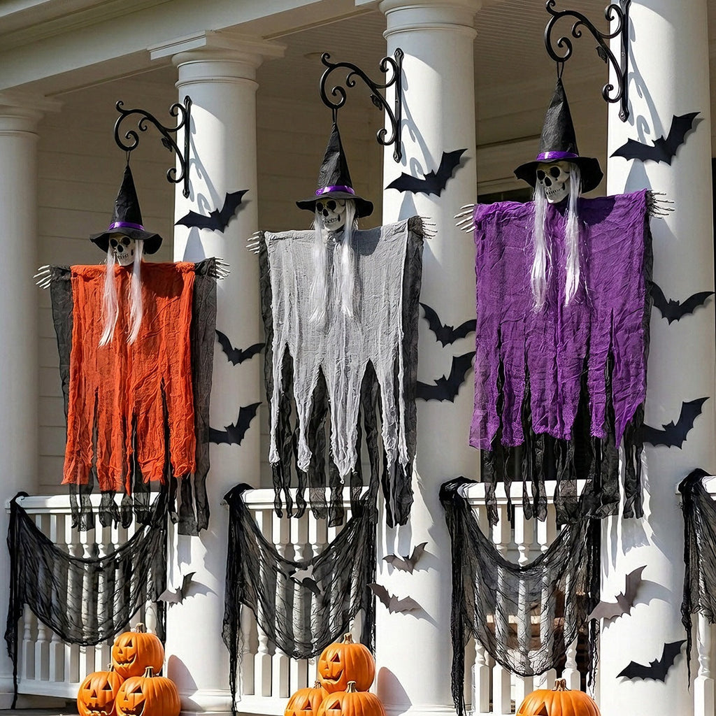 Spooky Hanging Creepy Witch Halloween Decor