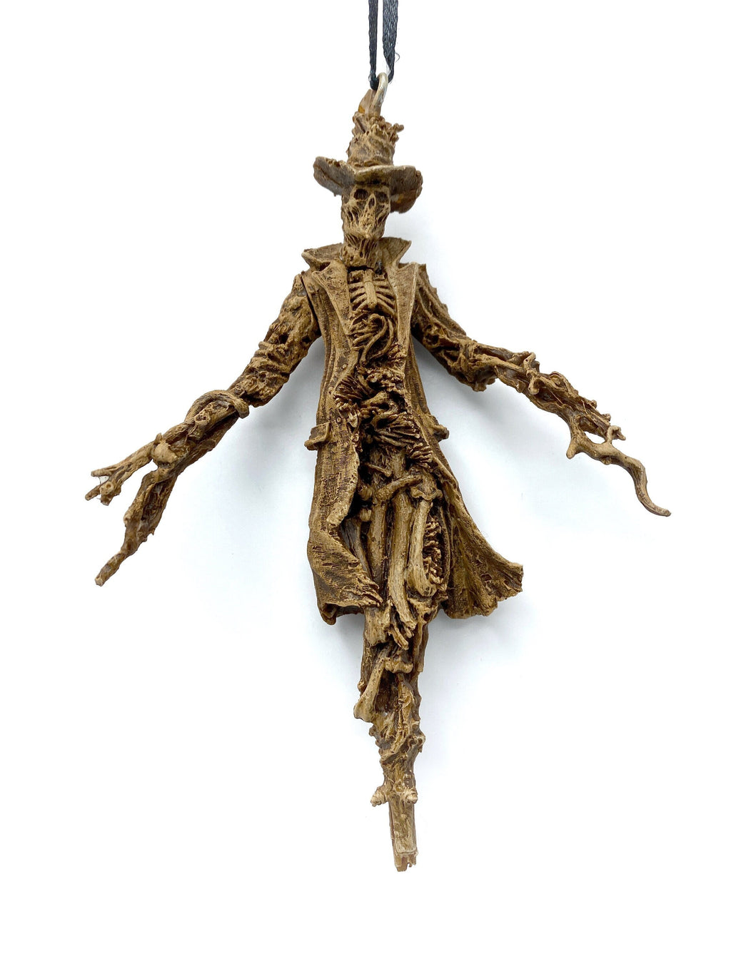 Spooky "Nightmare Creature" Scarecrow Resin Sculpture