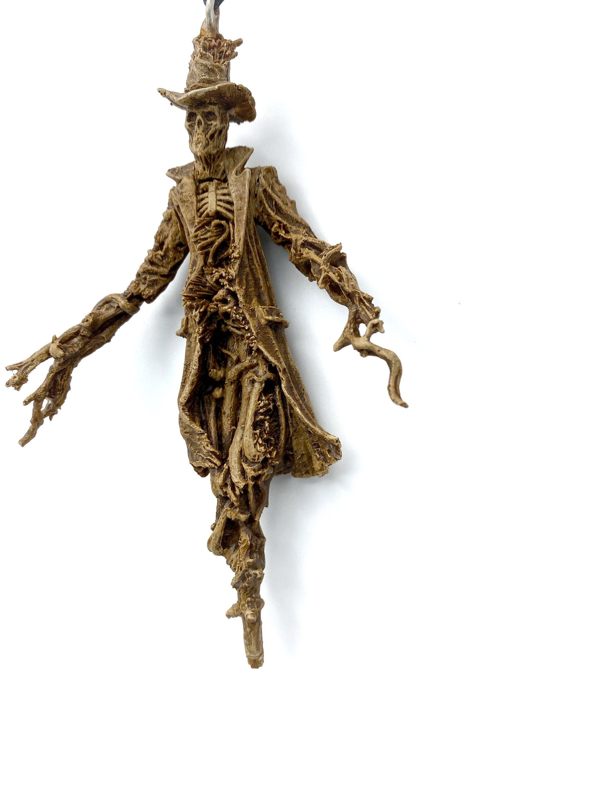 Spooky "Nightmare Creature" Scarecrow Resin Sculpture