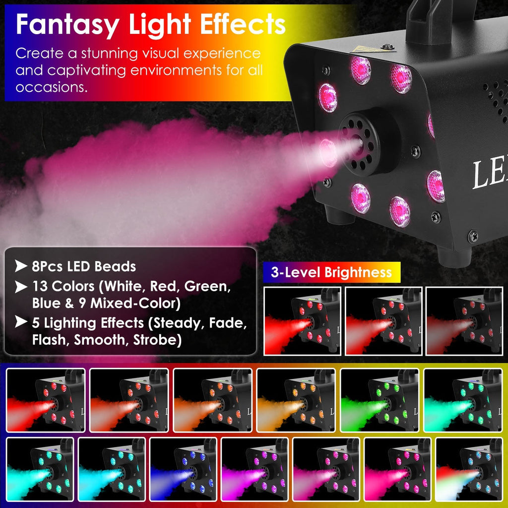 LED Colorful Fog Machine (500W)