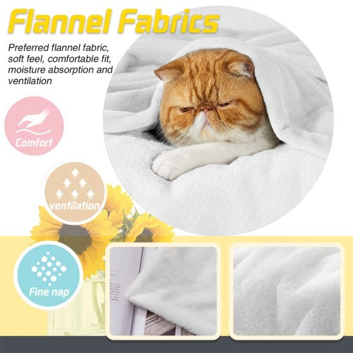 Spooky "Kawaii Ghost" Custom Personalized Blanket
