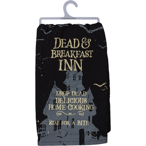 "Dead & Breakfast Inn" Dish Towel