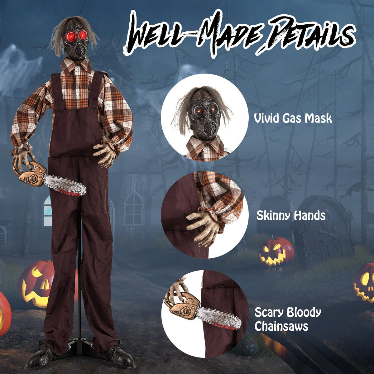 Shaking Haunted Man Animatronic