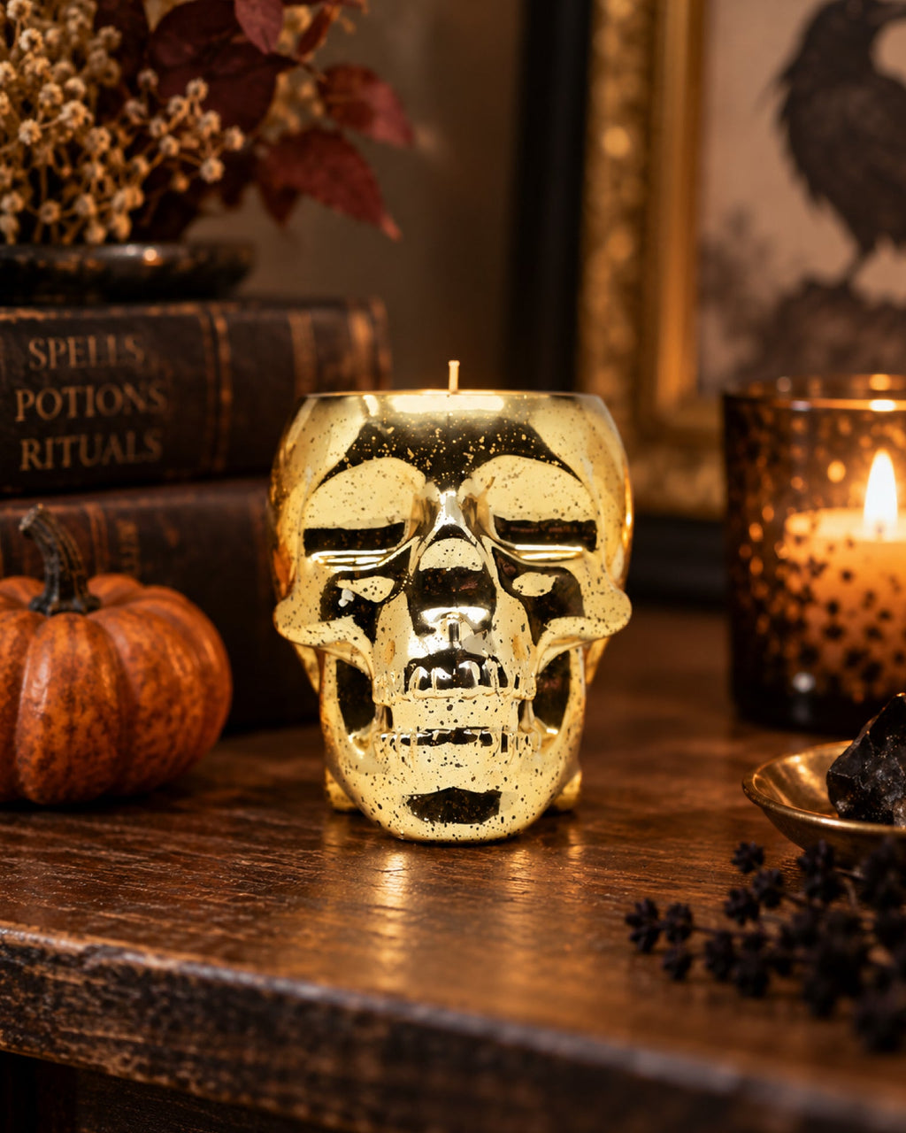 Haunted Hallows Limited-Edition Skull Candle