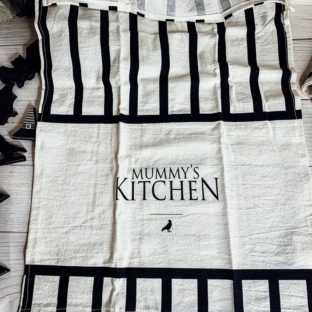 Spooky Bat & Mummy Cotton Kitchen Towel