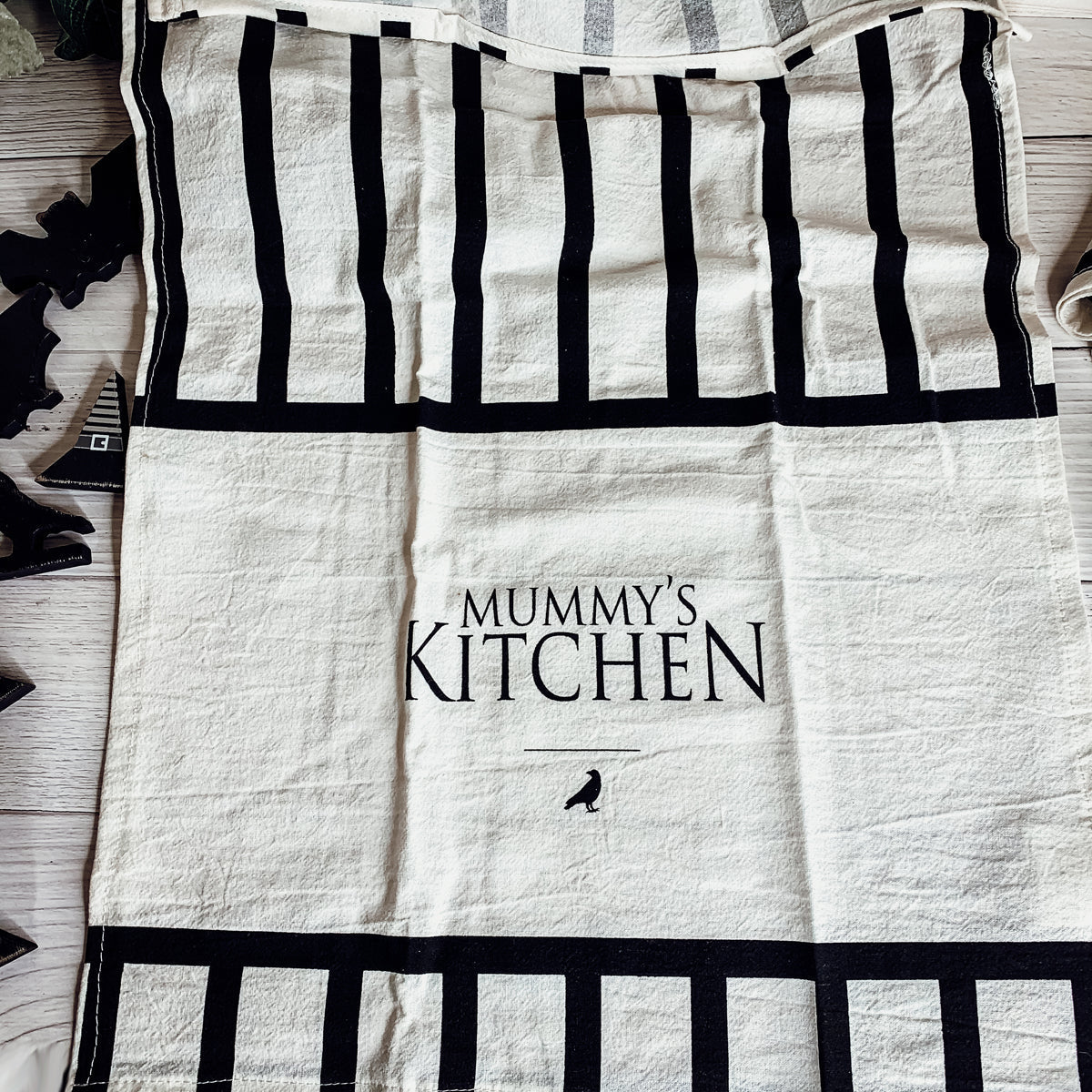 Spooky Bat & Mummy Cotton Kitchen Towel