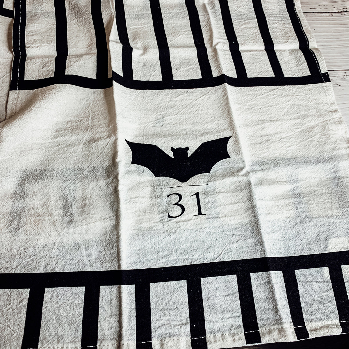 Spooky Bat & Mummy Cotton Kitchen Towel