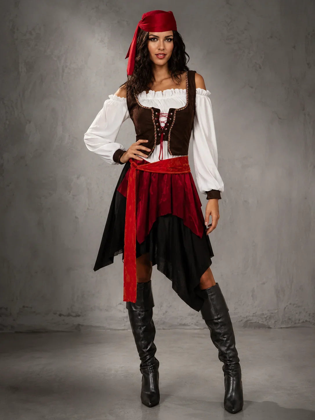 Spooky "Retro Buccaneer" Full Pirate Costume Set