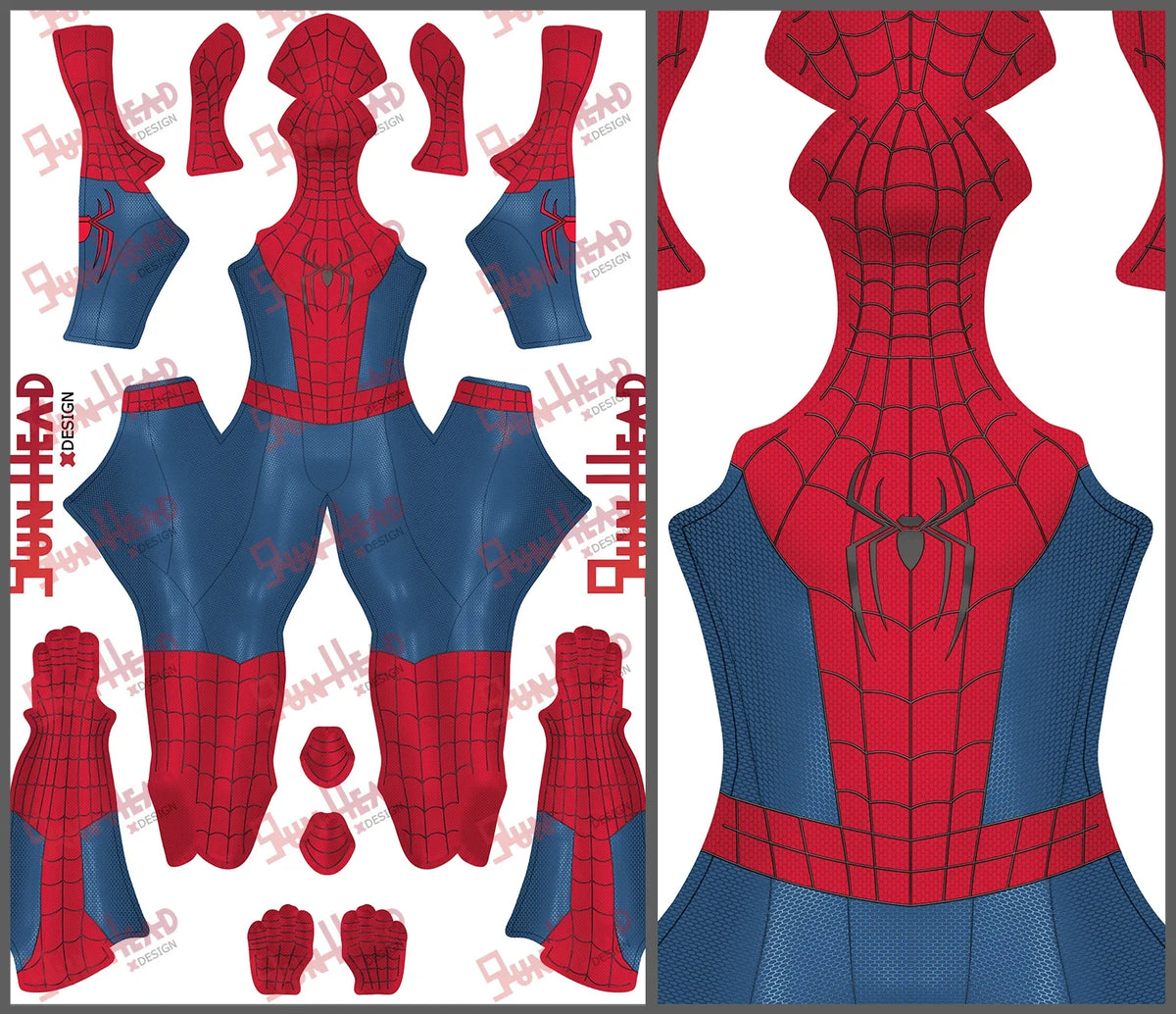 Deluxe 3D Printed Superhero Zentai Bodysuit (Adults)