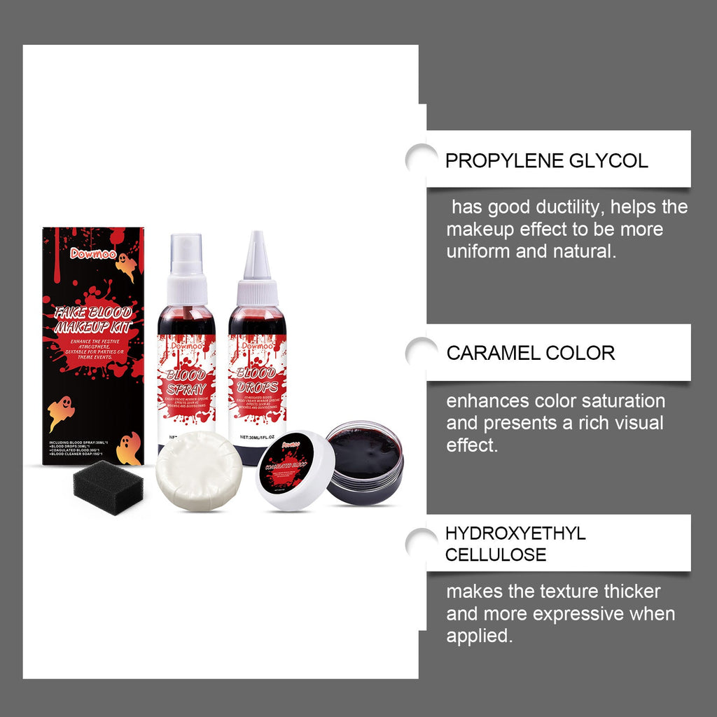 Spooky Hollywood FX Fake Blood Makeup Set