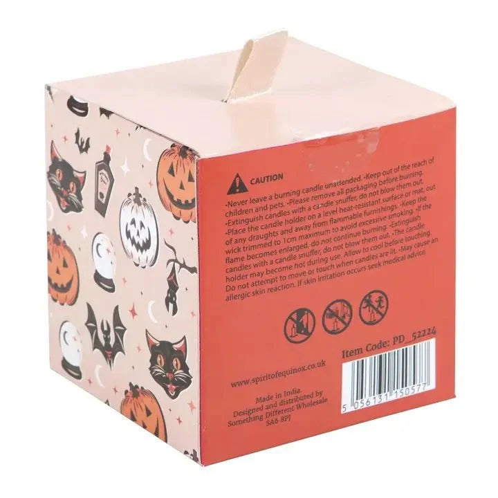 Spooky "Black Cat Curse" Cinnamon Orange Candle
