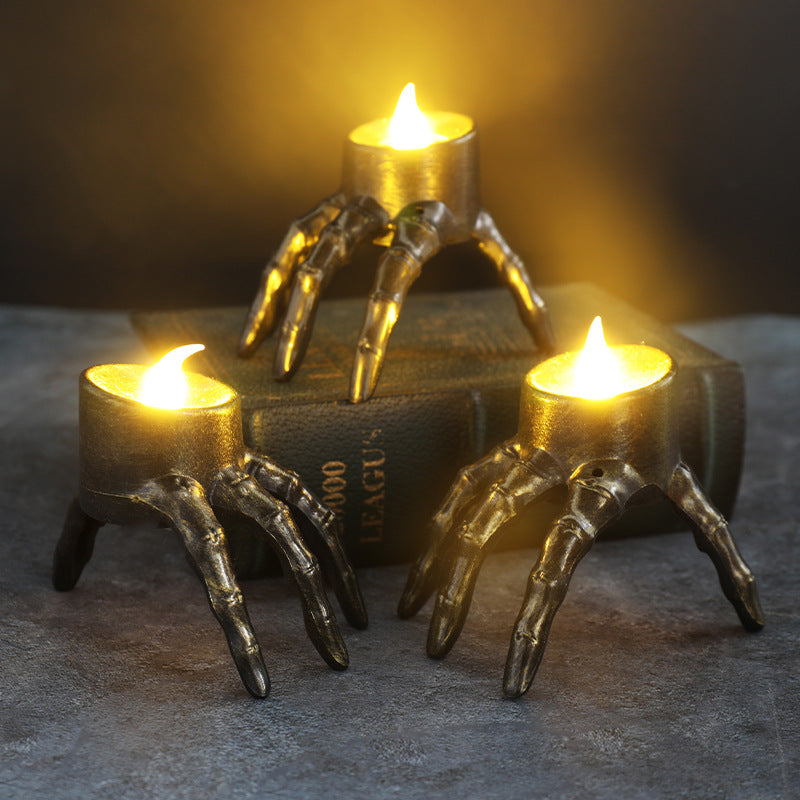 Spooky LED Skull Hand Lantern