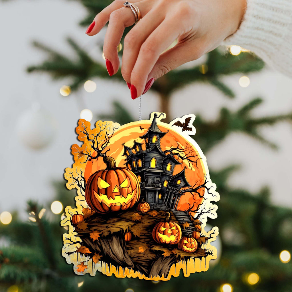 Spooky G. DeBrekht Haunted Houses Wood Decor Set