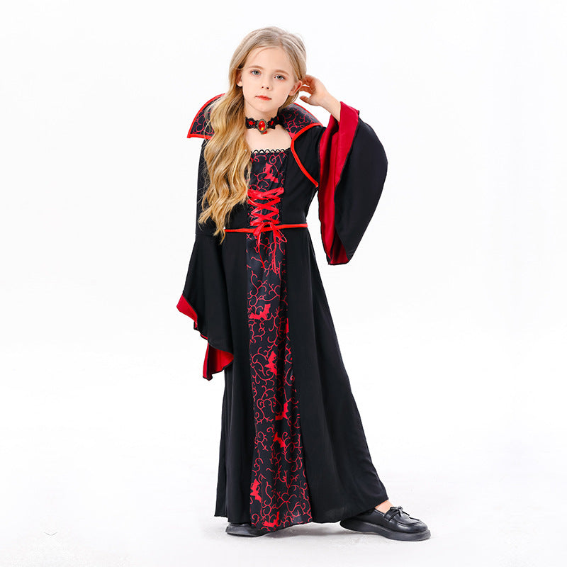 Girls' Gothic Witch Cosplay Costume Set