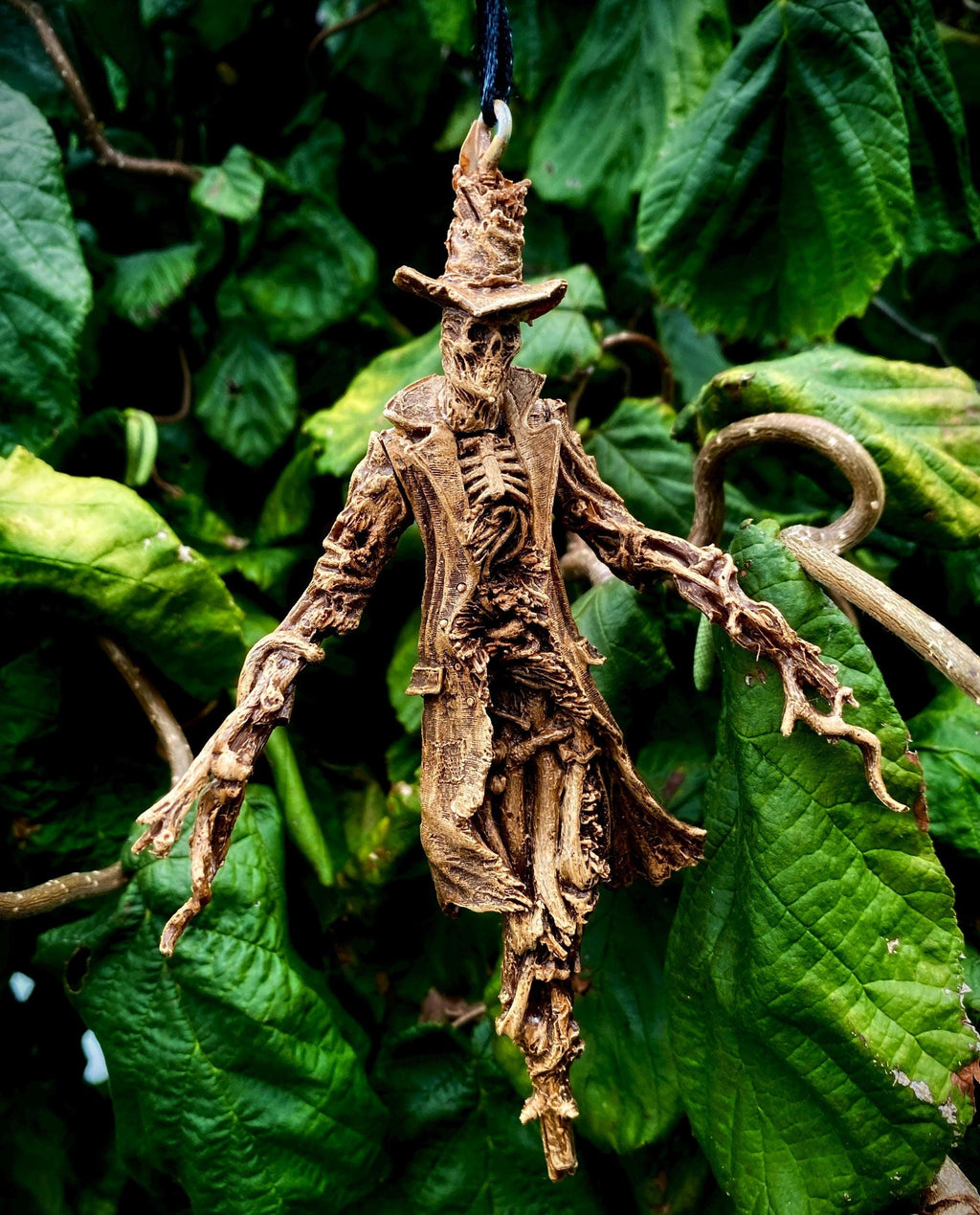 Spooky "Nightmare Creature" Scarecrow Resin Sculpture