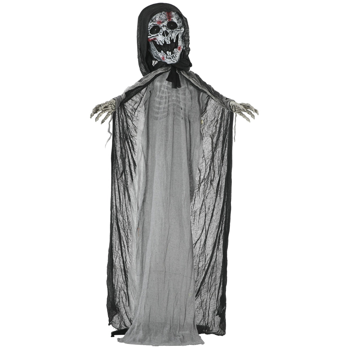 Outsunny 74" Life Size Outdoor Halloween Skeleton Witch Decoration