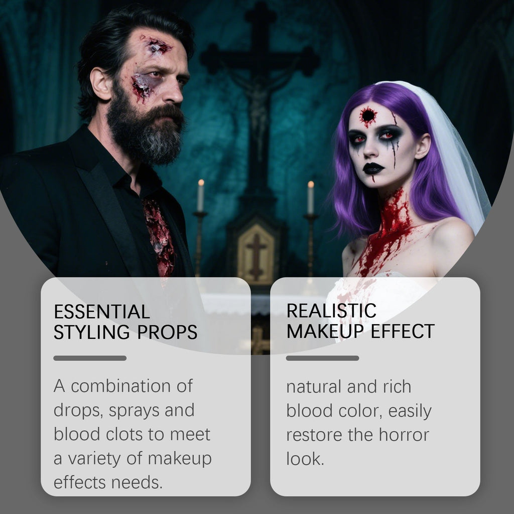 Spooky Hollywood FX Fake Blood Makeup Set