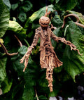 Spooky "Jack O' Lantern" Scarecrow Resin Sculpture