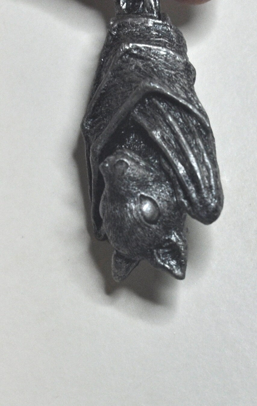 Spooky Hanging Fruit Bat Resin Sculpture