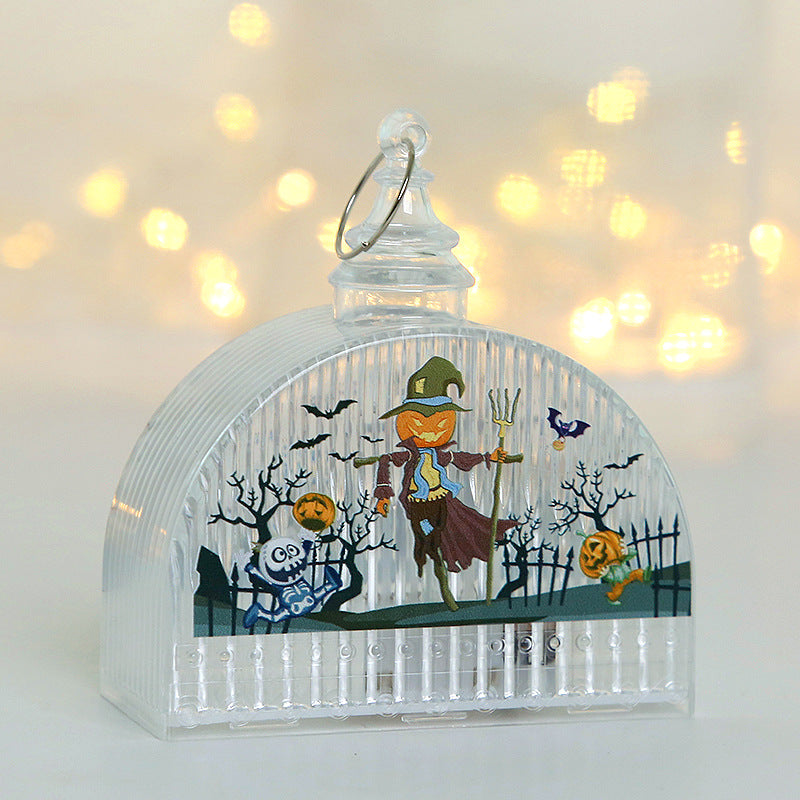 Halloween Pumpkin Light Children's Portable Halloween Halloween Decoration Ornaments Luminous Props Party Ornaments