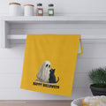 Spooky Cat and Ghost Designs Tea Towels