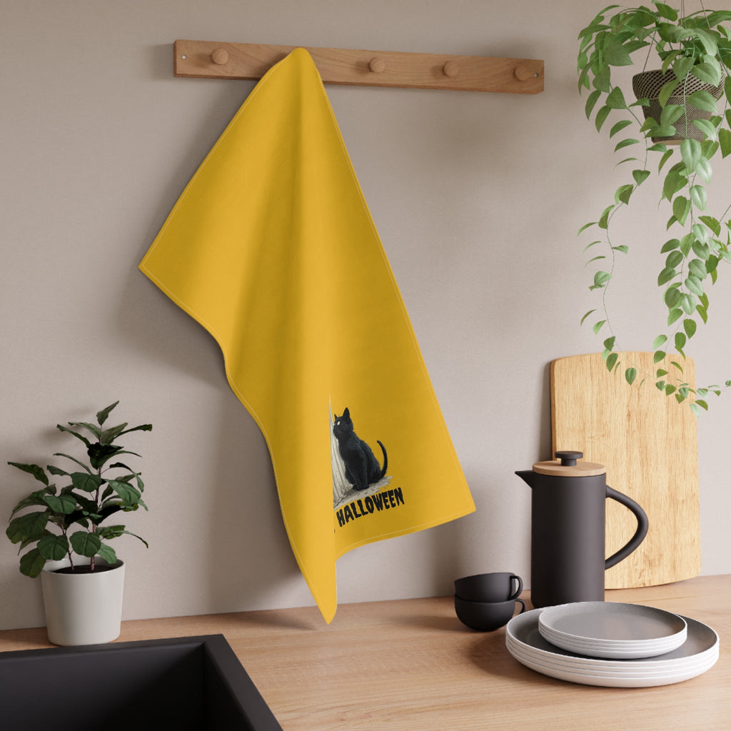 Spooky Cat and Ghost Designs Tea Towels