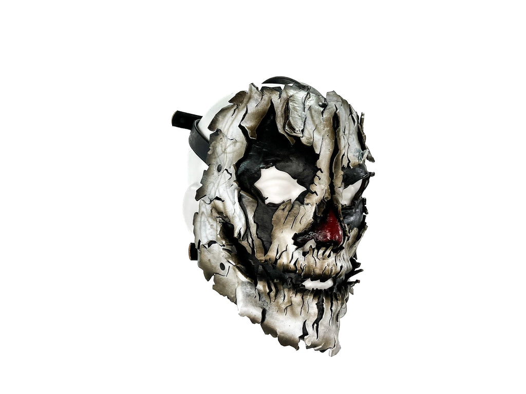 Spooky "Shattered Clown" Handmade Genuine Leather Mask