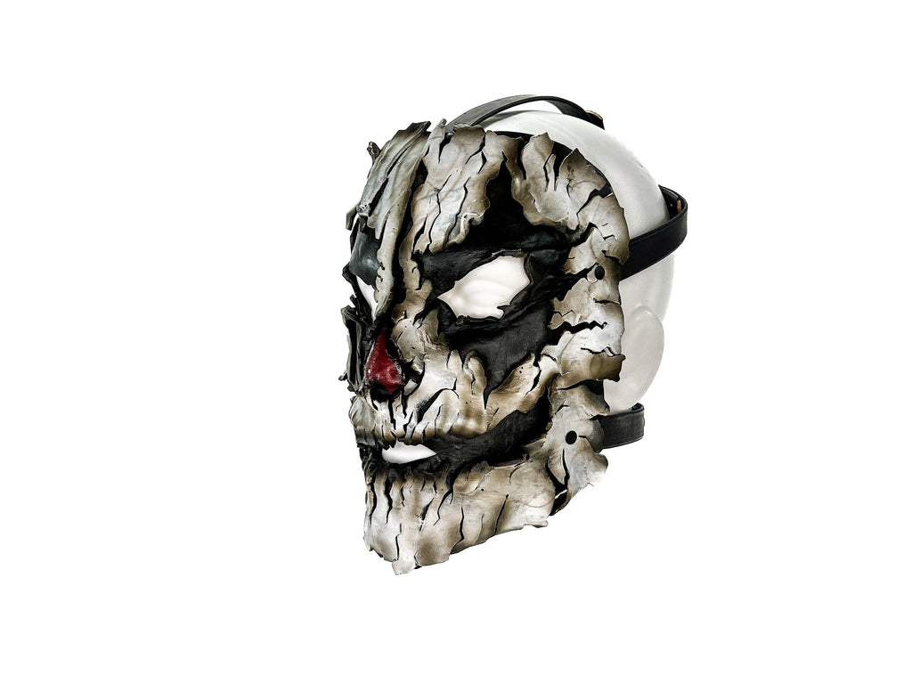Spooky "Shattered Clown" Handmade Genuine Leather Mask