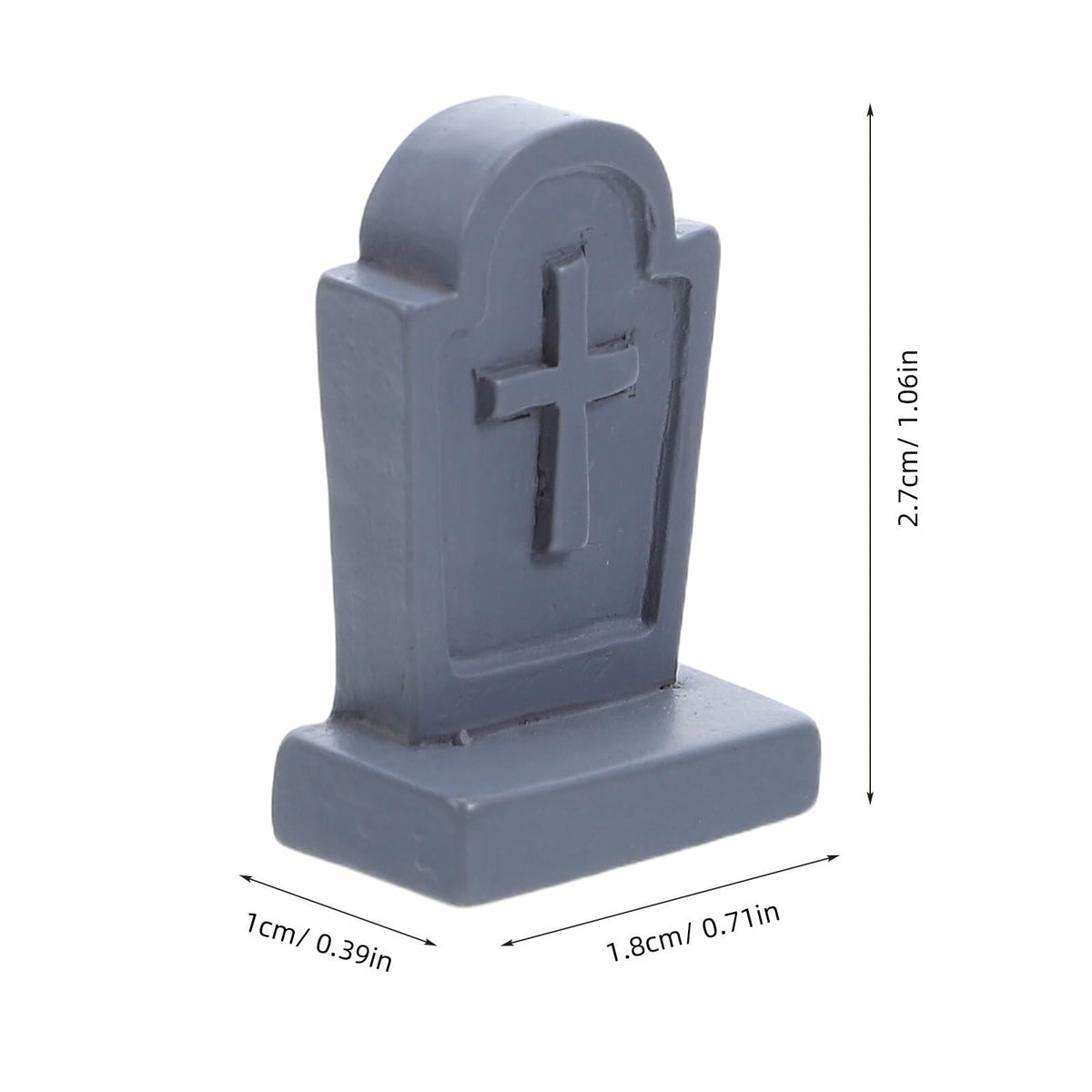 Miniature Resin Tombstone Decor (20-Piece Set)