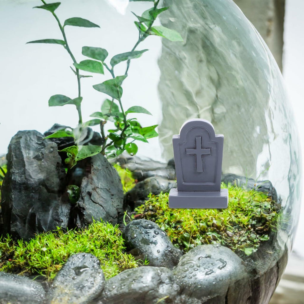 Miniature Resin Tombstone Decor (20-Piece Set)