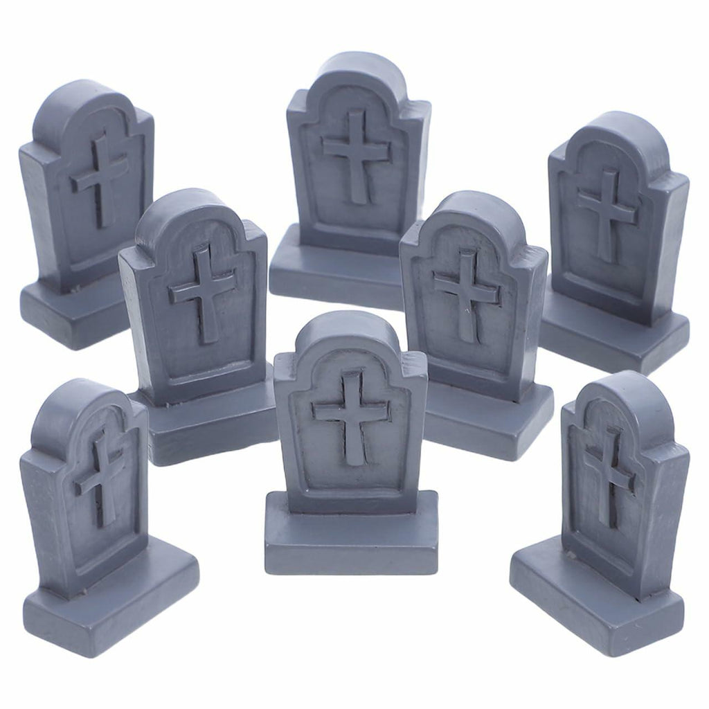 Miniature Resin Tombstone Decor (20-Piece Set)