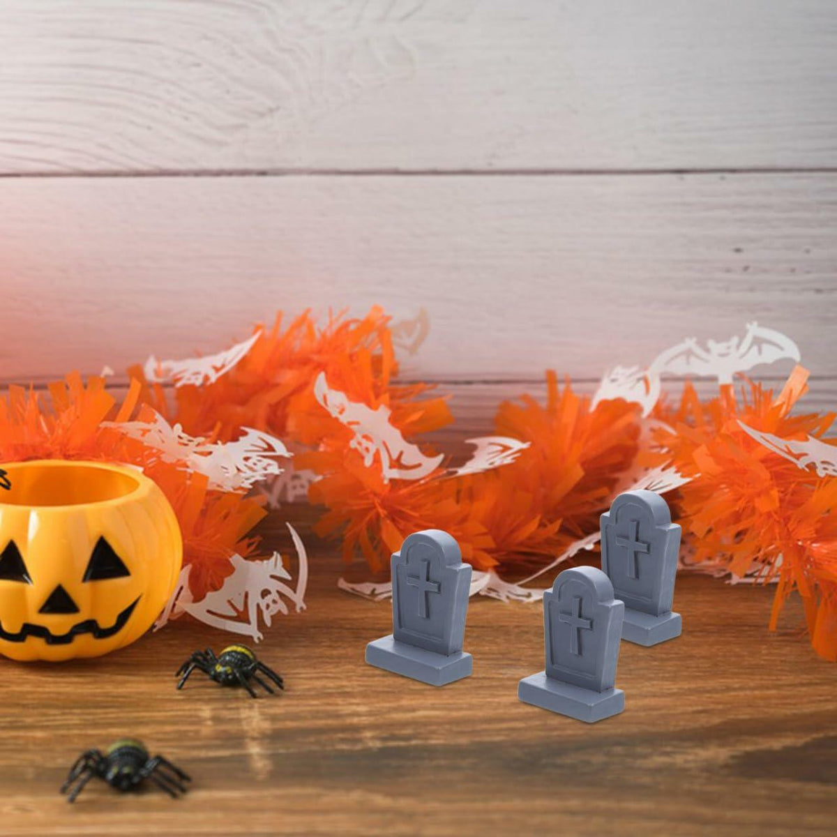 Miniature Resin Tombstone Decor (20-Piece Set)