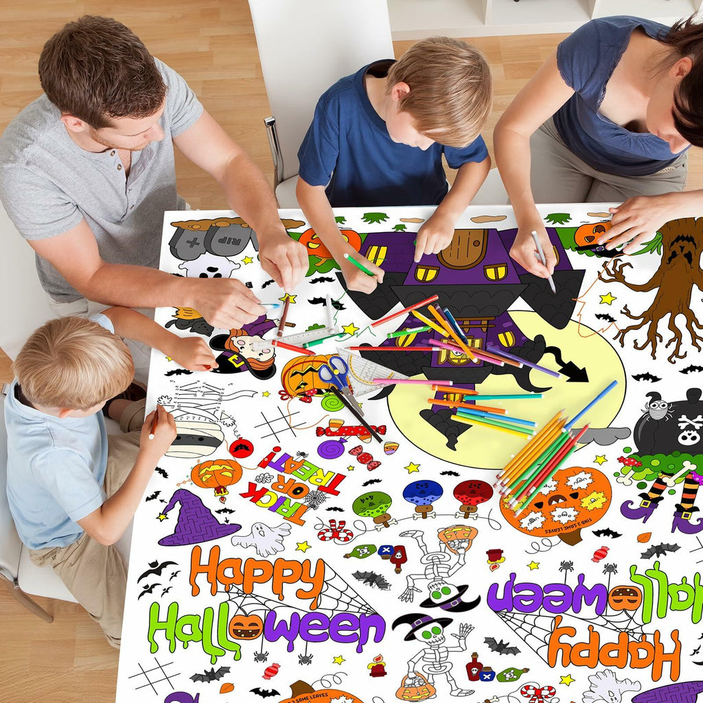 Coloring Tablecloth Decorations 118x54 Inches Paper