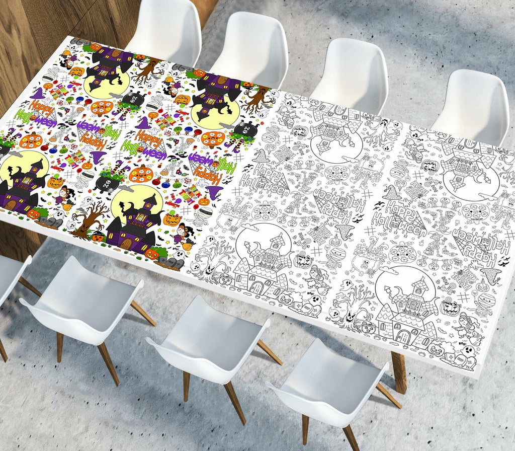 Coloring Tablecloth Decorations 118x54 Inches Paper