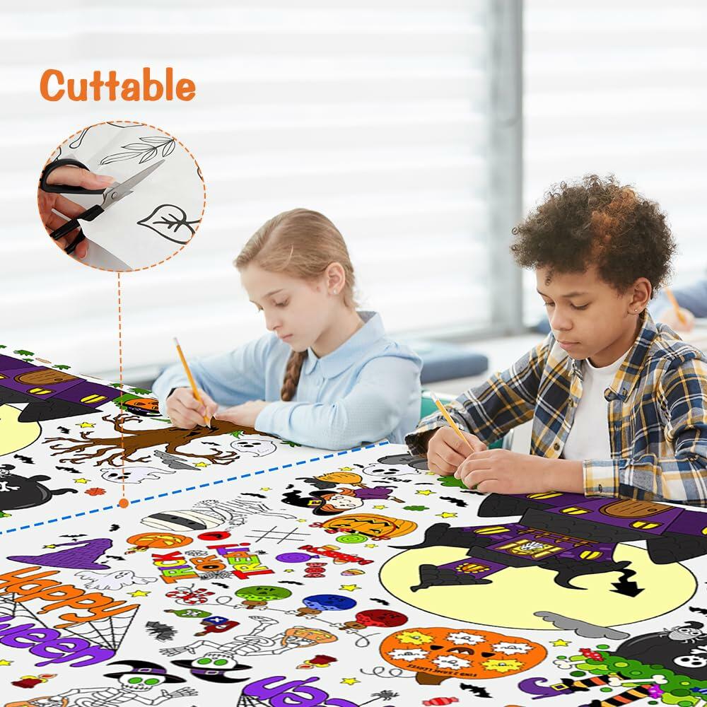 Coloring Tablecloth Decorations 118x54 Inches Paper
