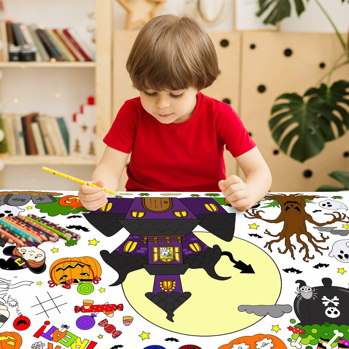 Coloring Tablecloth Decorations 118x54 Inches Paper