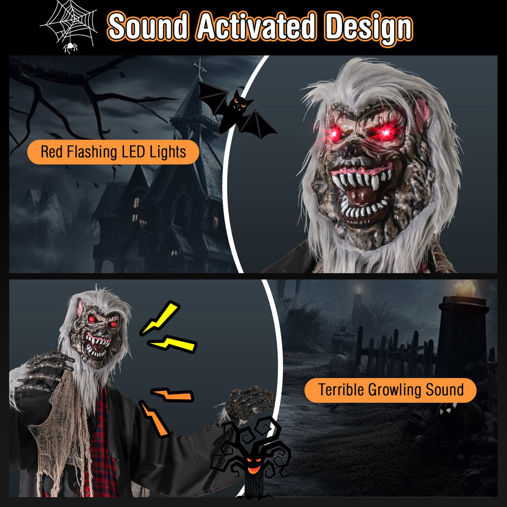 8.2-Foot Standing Werewolf Animatronic